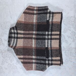 H&M Plaid Poncho Sweater 12-18m